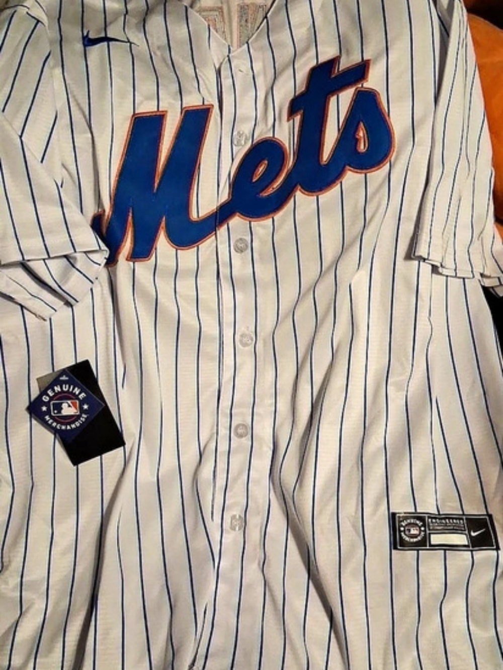 Majestic New York Mets Pinstripe Jersey NWT